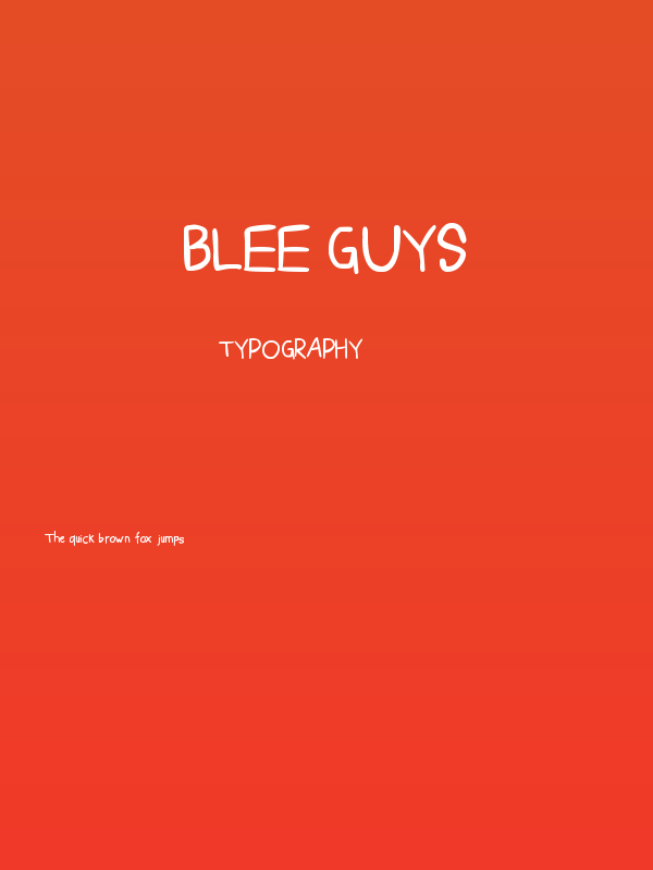 Blee Guys Poster