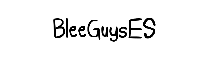 BleeGuysES Font