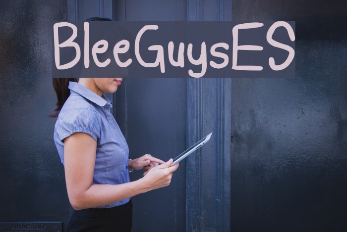 BleeGuysES Font examples