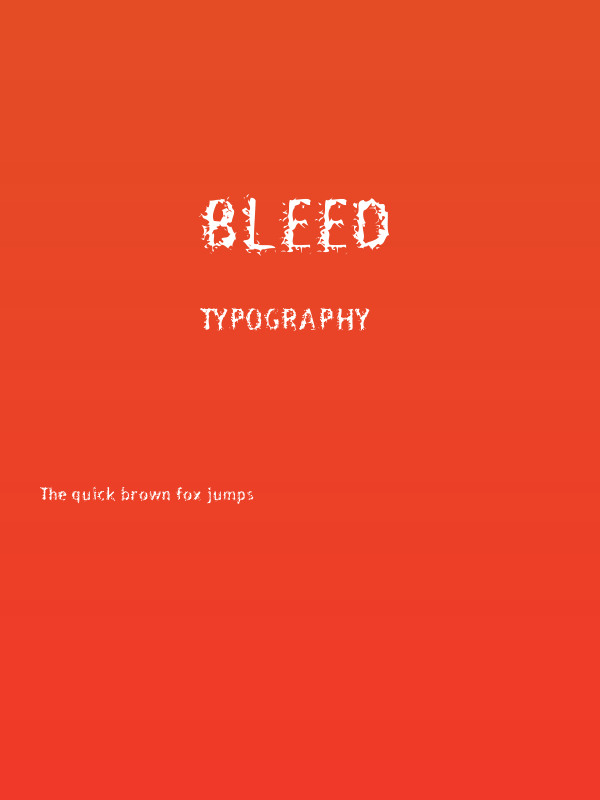 Bleed Poster