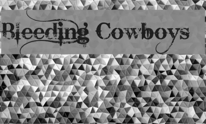 Bleeding Cowboys Font examples