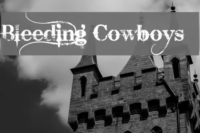 Bleeding Cowboys Font examples