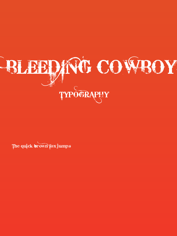 Bleeding Cowboys Poster