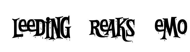 Bleeding Freaks Demo  Скачать бесплатные шрифты