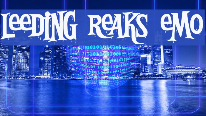 Bleeding Freaks Demo Font examples