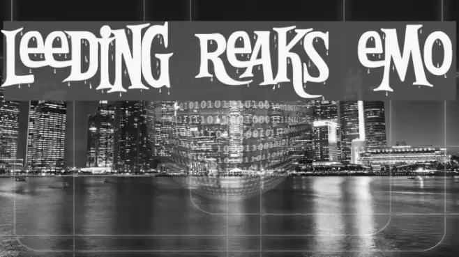 Bleeding Freaks Demo Schriftart examples