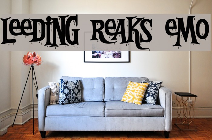 Bleeding Freaks Demo Font examples