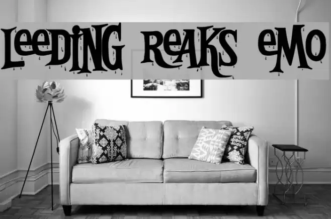 Bleeding Freaks Demo Schriftart examples