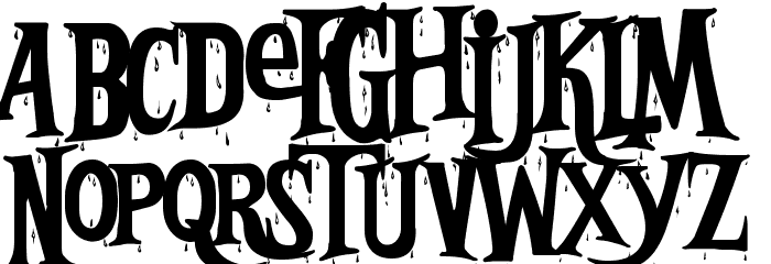 Bleeding Freaks Demo Font LOWERCASE