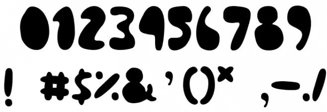 Bleeding Heart Font OTHER CHARS