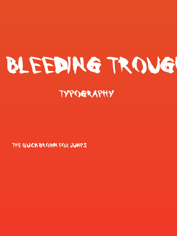 Bleeding Trough Poster