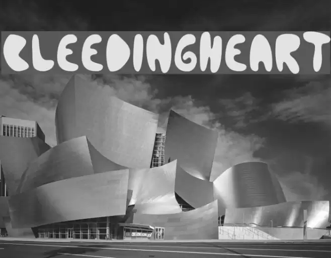 BleedingHeart Font examples