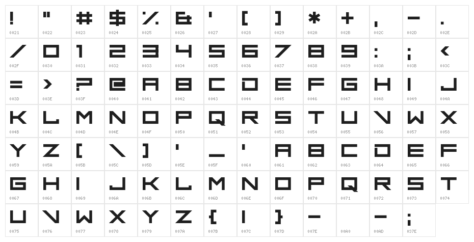 Blend Her Character Map