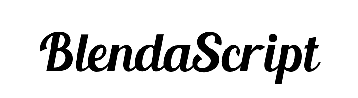 BlendaScript  Frei Schriftart Herunterladen