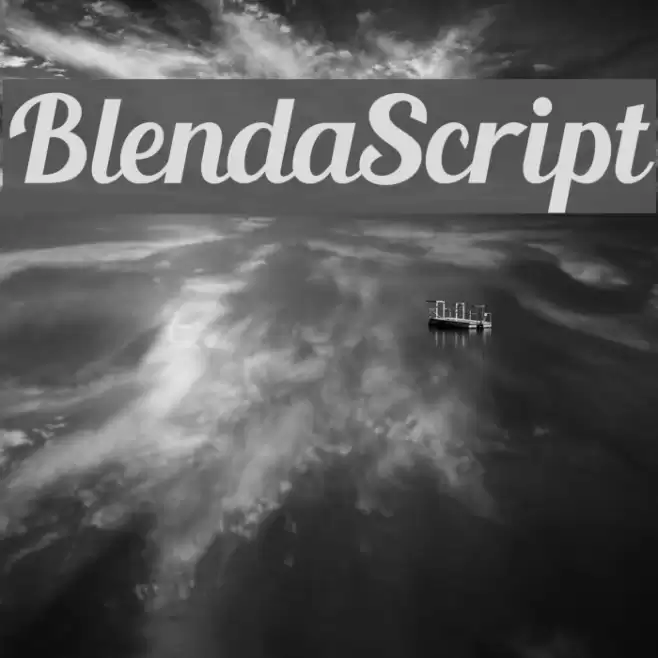 BlendaScript Font examples