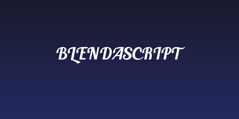 BlendaScript Social Header