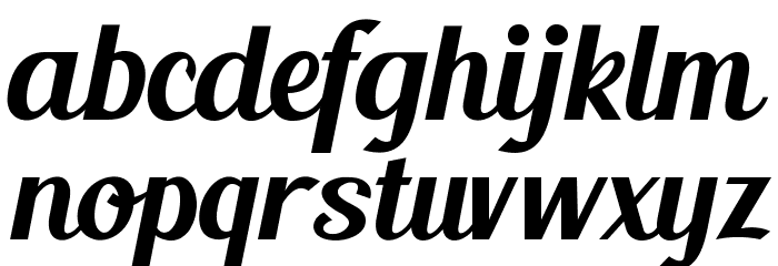 BlendaScript Font LOWERCASE