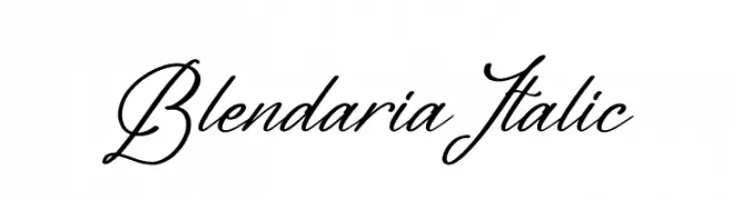 Blendaria Italic  baixar fontes gratis