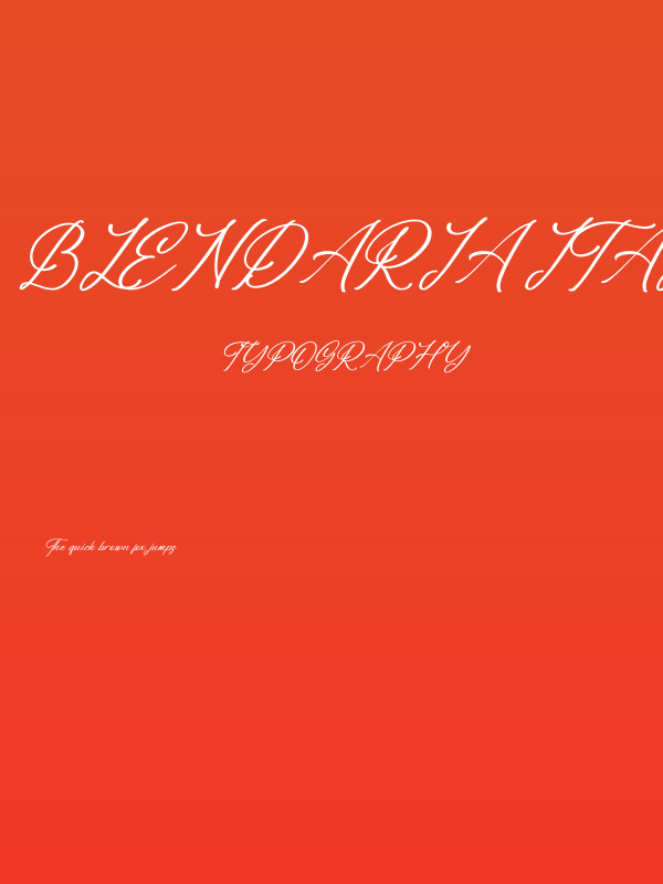 Blendaria Italic Poster