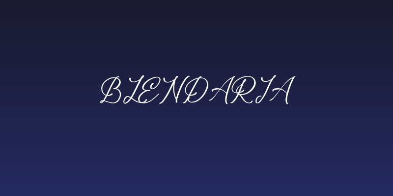 Blendaria Social Header