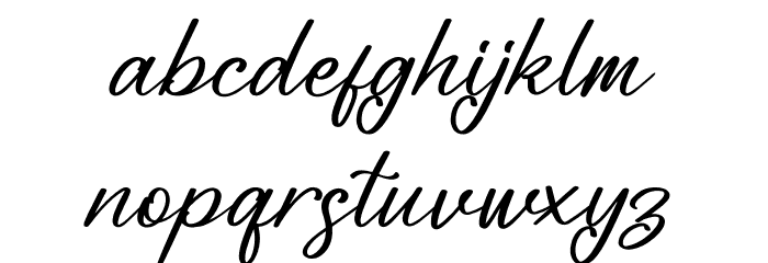 Blendaria Font LOWERCASE