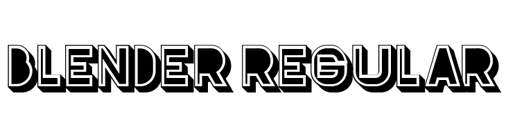 Blender Regular  Free Fonts Download