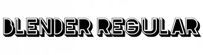 Blender Regular  Free Fonts Download