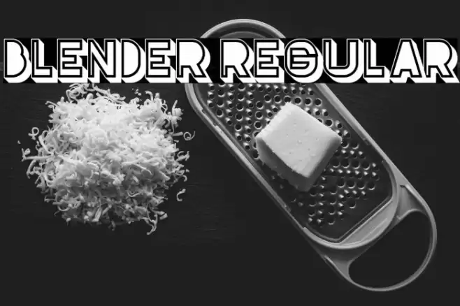 Blender Regular Font examples