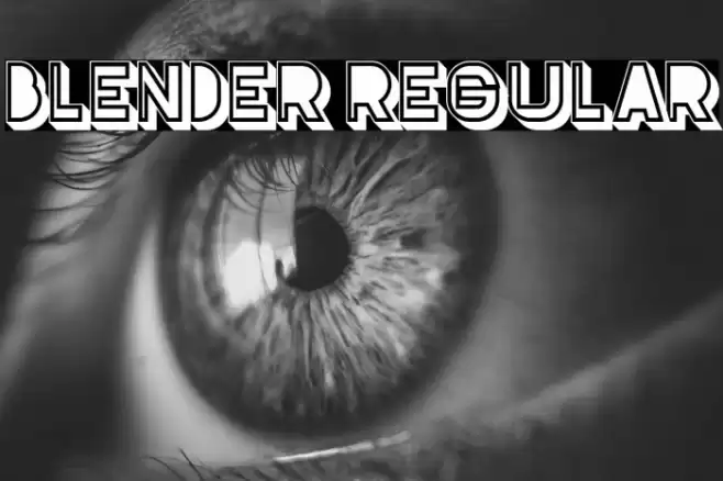 Blender Regular Font examples