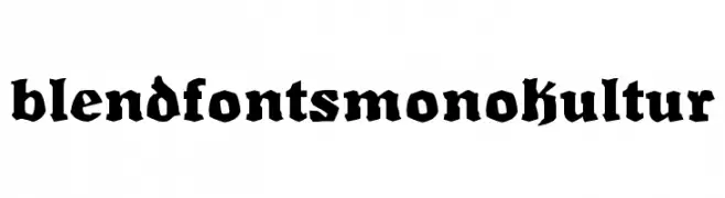 BlendfontsMonokultur  フリーフォントのダウンロード
