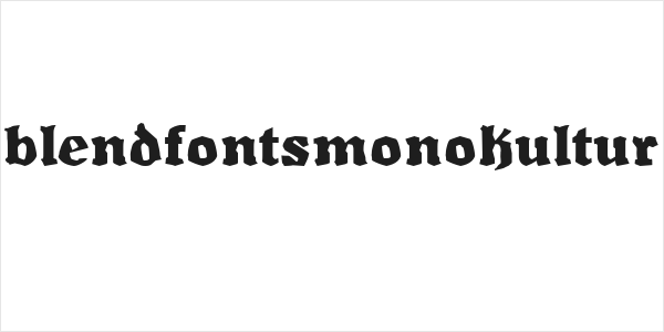 BlendfontsMonokultur Logo