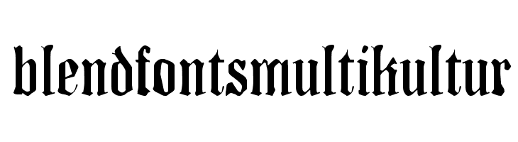 BlendfontsMultikultur 字体
