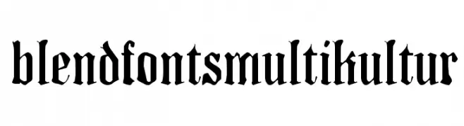 BlendfontsMultikultur  免费字体下载