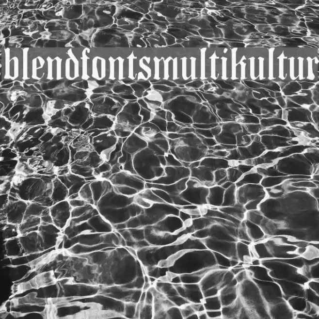 BlendfontsMultikultur Font examples