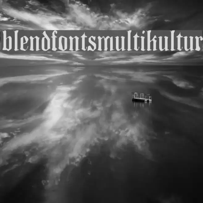 BlendfontsMultikultur Font examples