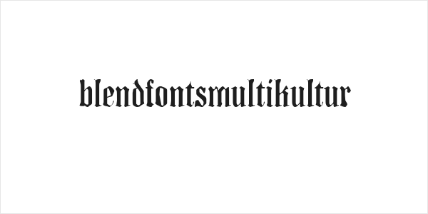 BlendfontsMultikultur Logo