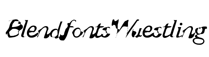 BlendfontsWuestling Fonte