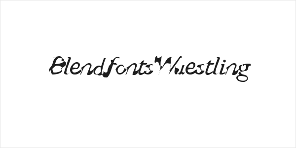 BlendfontsWuestling Logo