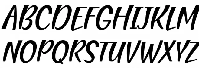 Blending Attraction Italic Schriftart Groß