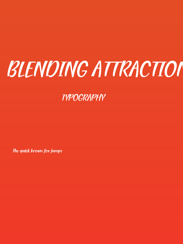 Blending Attraction Italic Poster