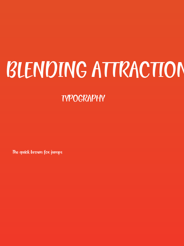 Blending Attraction Poster