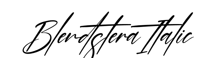 Blendstera Italic  フリーフォントのダウンロード