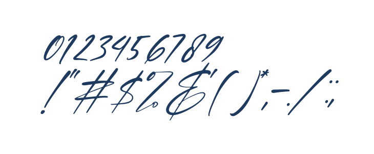 Blendstera Italic Other Characters