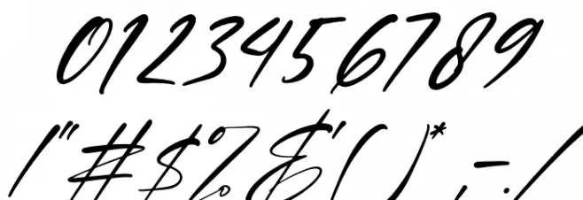 Blendstera Italic Font OTHER CHARS