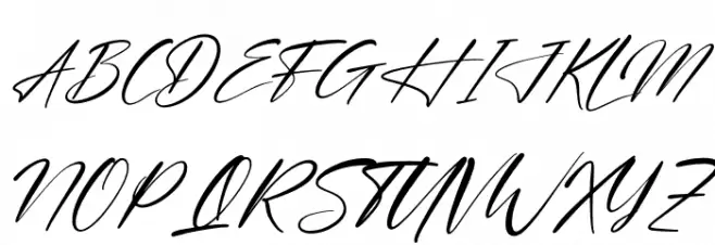 Blendstera Italic Schriftart Groß
