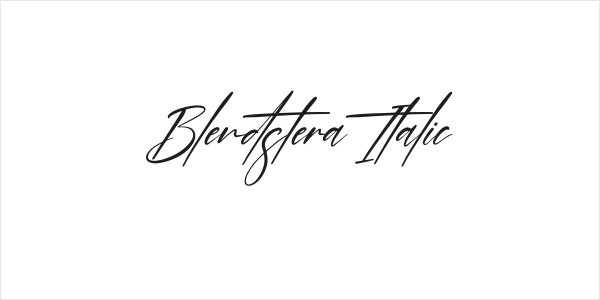 Blendstera Italic Logo