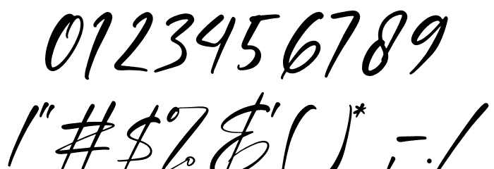 Blendstera Font OTHER CHARS