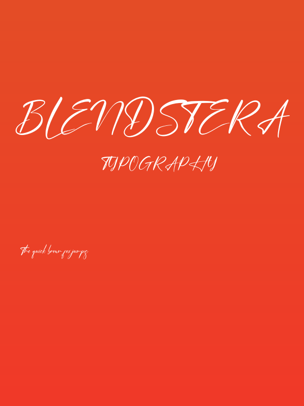 Blendstera Poster