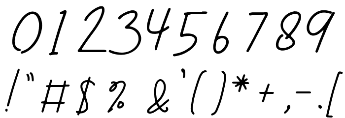 Blenheim Signature Font OTHER CHARS