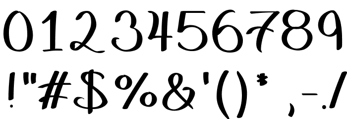 BlenkinsopBold Font OTHER CHARS